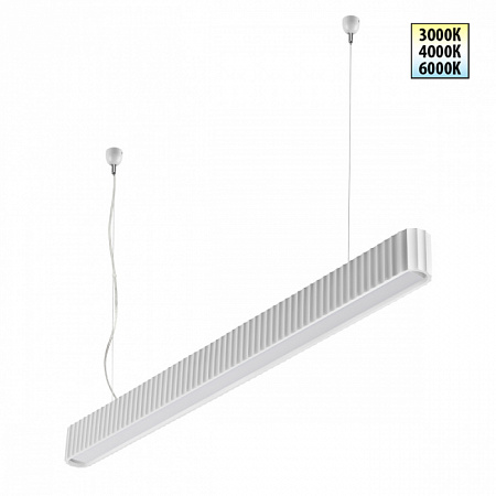 Светильник подвесной с переключателем цветовой температуры LED 28W 3000К/4000К/6000К 359404 белый Yeso Novotech